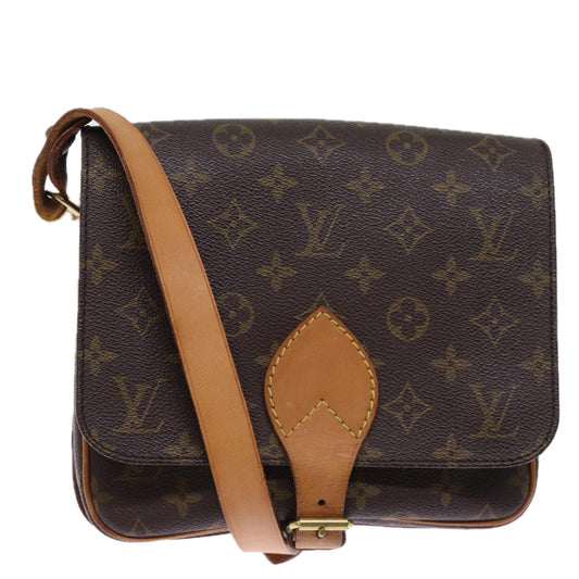 LOUIS VUITTON Monogram Cartouchiere MM Shoulder Bag M51253 LV ar11779B