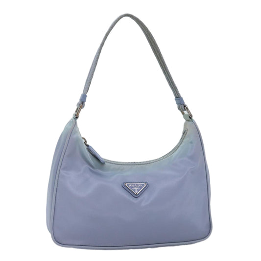 PRADA Hand Bag Nylon Blue  ar11814B