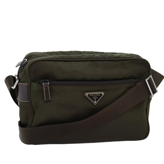 PRADA Shoulder Bag Nylon Green  ar11816B