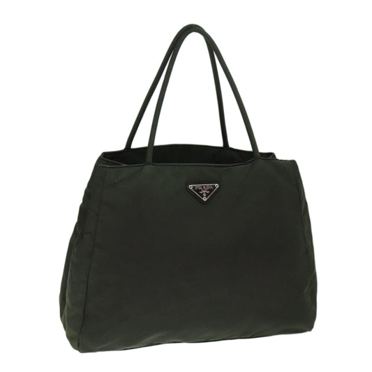 PRADA Hand Bag Nylon Green  ar11850