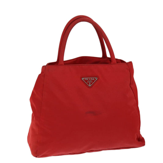 PRADA Hand Bag Nylon Red  ar11857