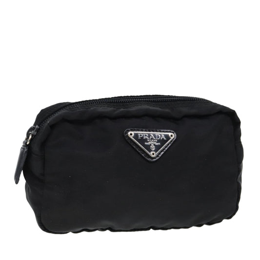 PRADA Pouch Nylon Black  ar11966