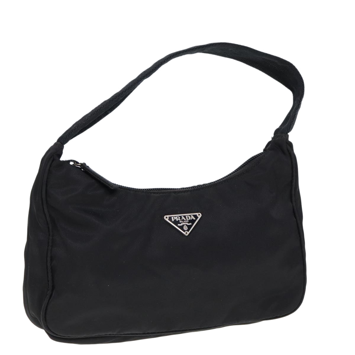 PRADA Hand Bag Nylon Black  ar11967