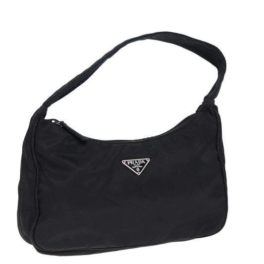 PRADA Hand Bag Nylon Black  ar11967
