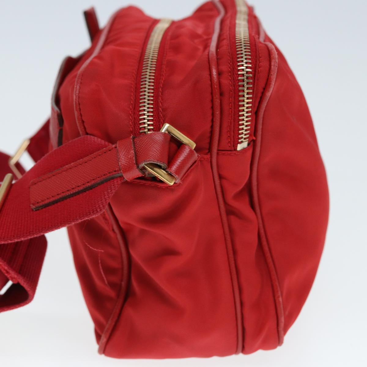 PRADA Shoulder Bag Nylon Red  ar11981