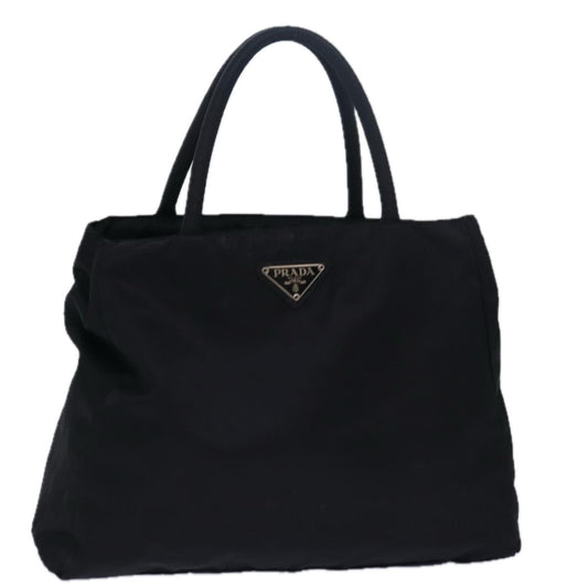 PRADA Hand Bag Nylon Black  ar11983