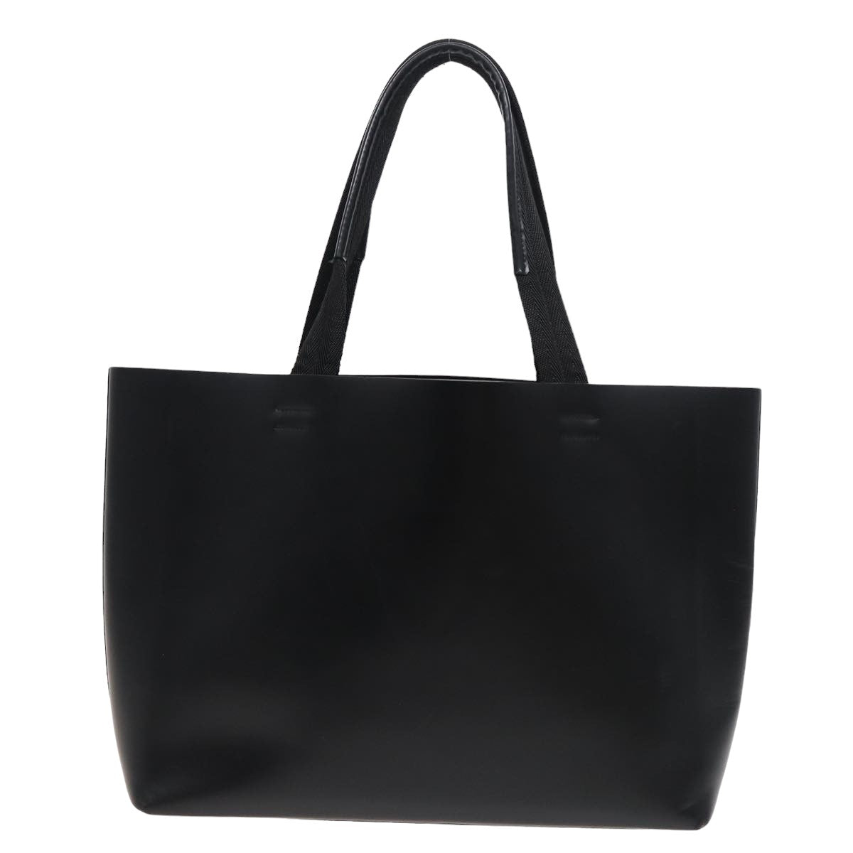 PRADA Tote Bag Leather Black  ar11984
