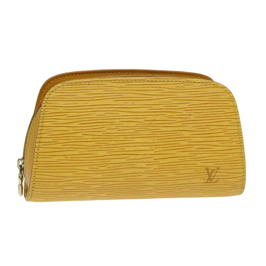 LOUIS VUITTON Epi Dauphine PM Pouch Yellow M48449 LV ar12013