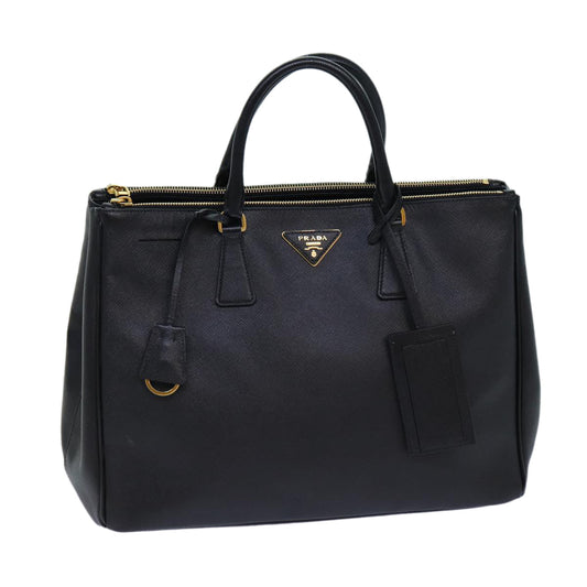 PRADA Hand Bag Safiano leather Black  ar12030
