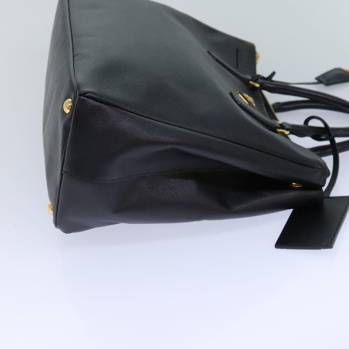 PRADA Hand Bag Safiano leather Black  ar12030