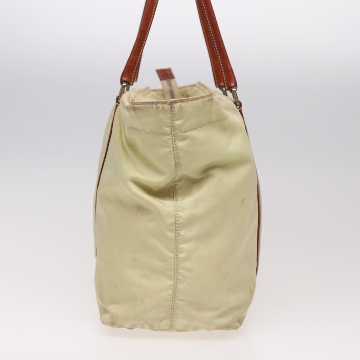 PRADA Tote Bag Nylon Beige  ar12047