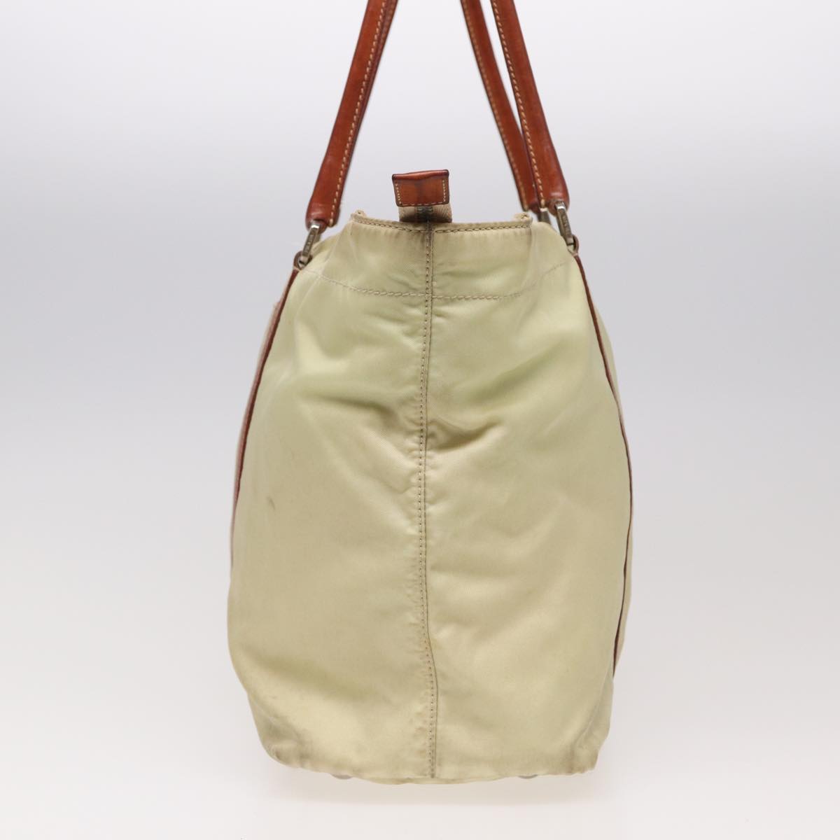 PRADA Tote Bag Nylon Beige  ar12047