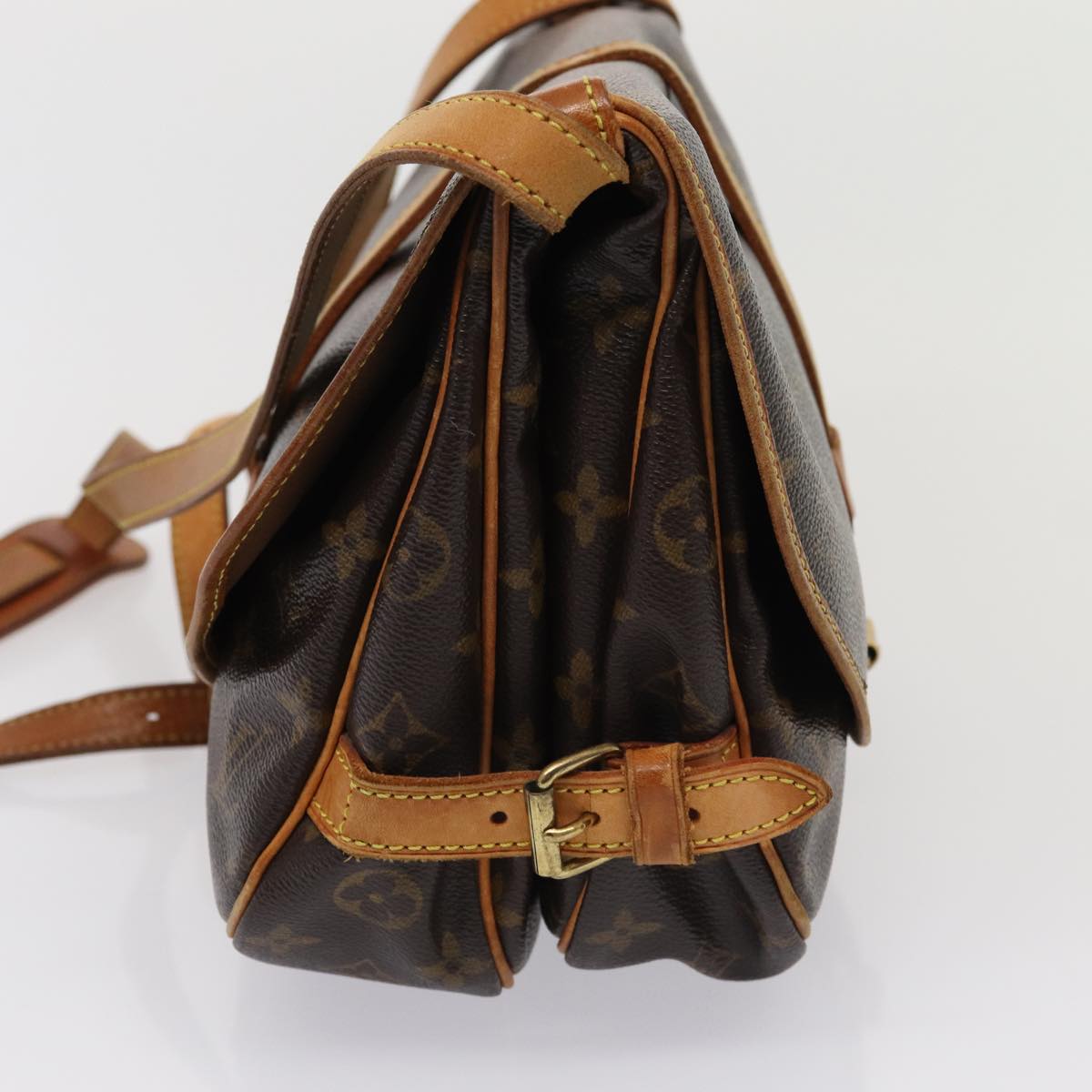LOUIS VUITTON Monogram Saumur 30 Shoulder Bag M42256 LV ar12049