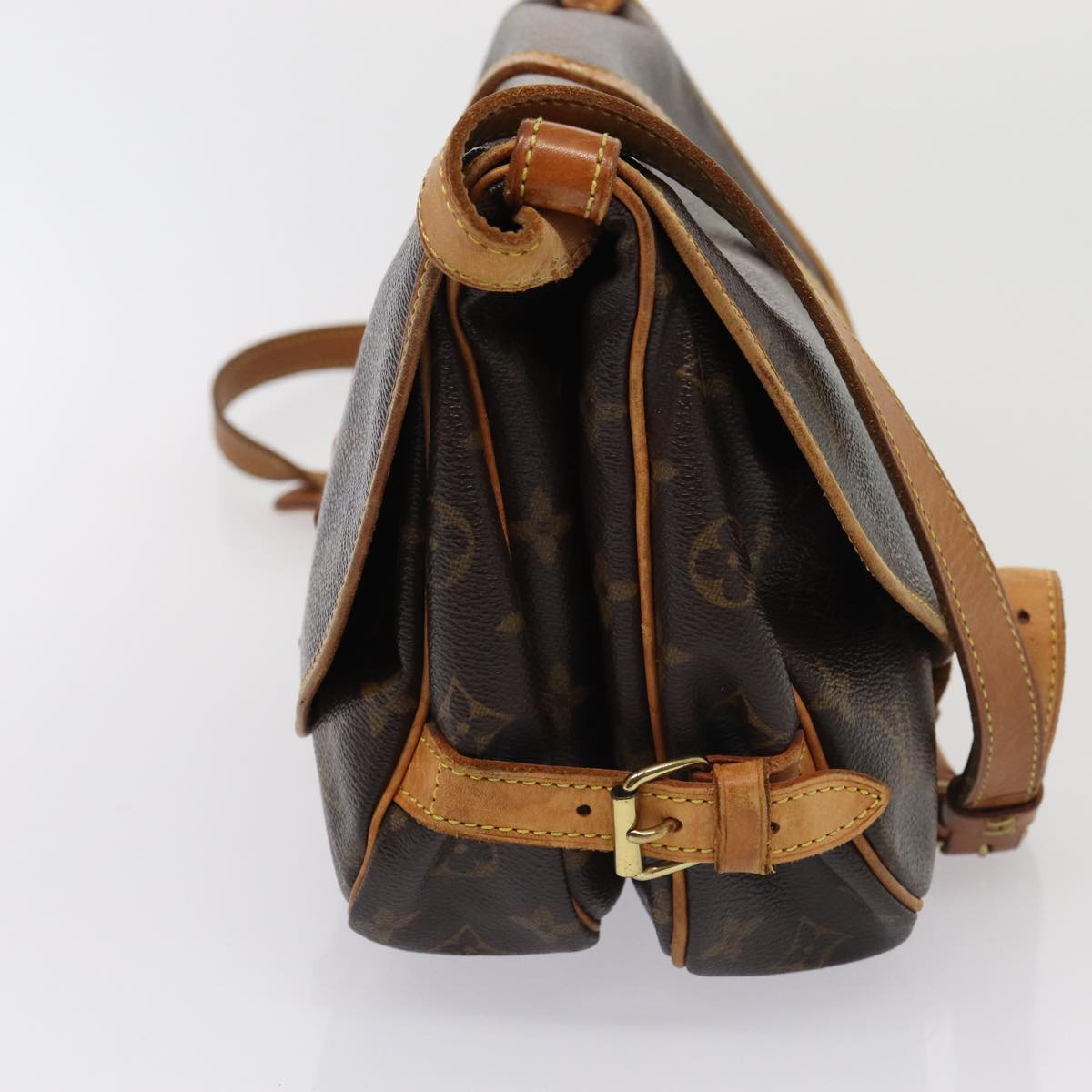 LOUIS VUITTON Monogram Saumur 30 Shoulder Bag M42256 LV ar12049