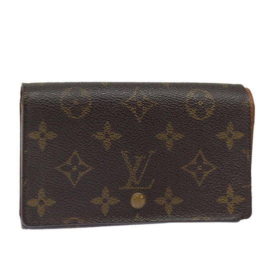 LOUIS VUITTON Monogram Porte Monnaie Billets Tresor Wallet M61730 ar12066