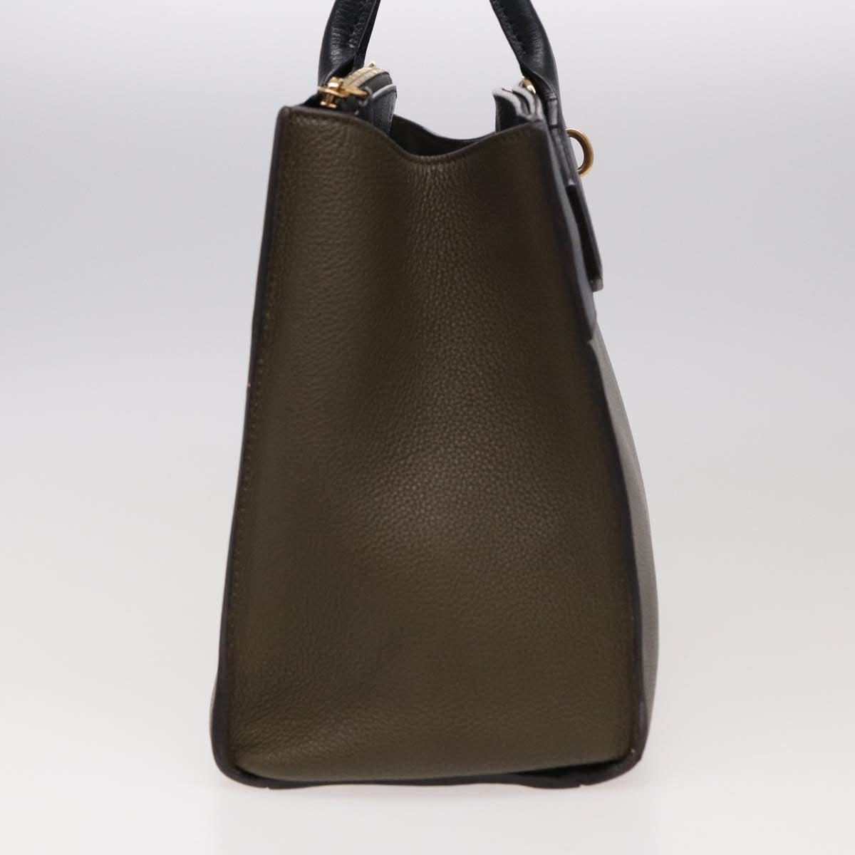 LOUIS VUITTON City Steamer MM Bag Leather 2way Black Green M54312 ar12078