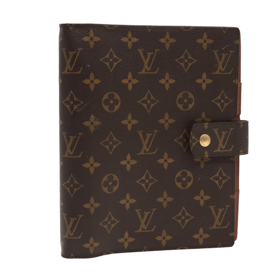 LOUIS VUITTON Monogram Agenda GM Day Planner Cover R20006 LV ar12092