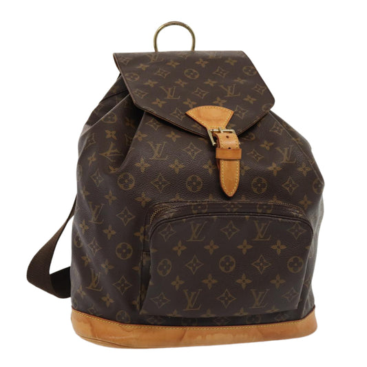 LOUIS VUITTON Monogram Montsouris GM Backpack M51135 LV ar12104