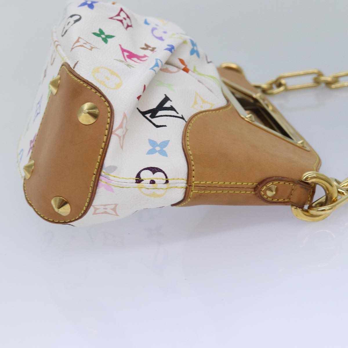 LOUIS VUITTON Monogram Multicolor Judy PM Bag White M40257 LV ar12108A