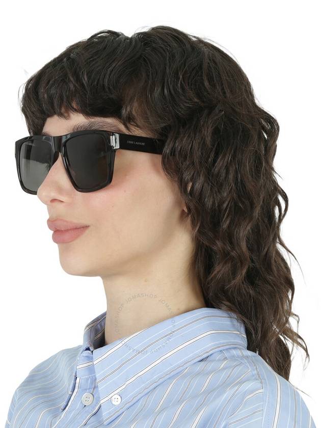 Saint Laurent Saint Laurent Grey Square Ladies Sunglasses SL 424 002 56