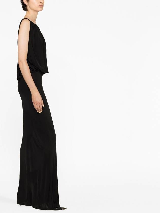 Saint Laurent Sleeveless Long Dress Black