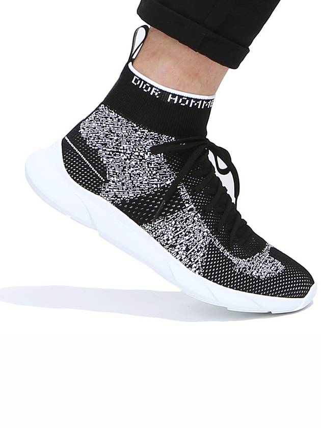 B21 Socks Knit High Top Sneakers Black Dior