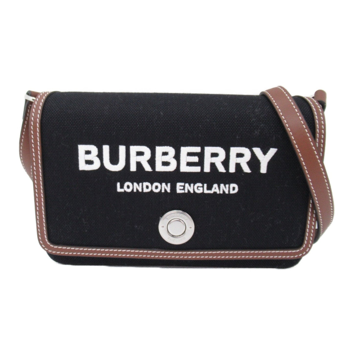 Burberry  Fabric Leather Shoulder Bag