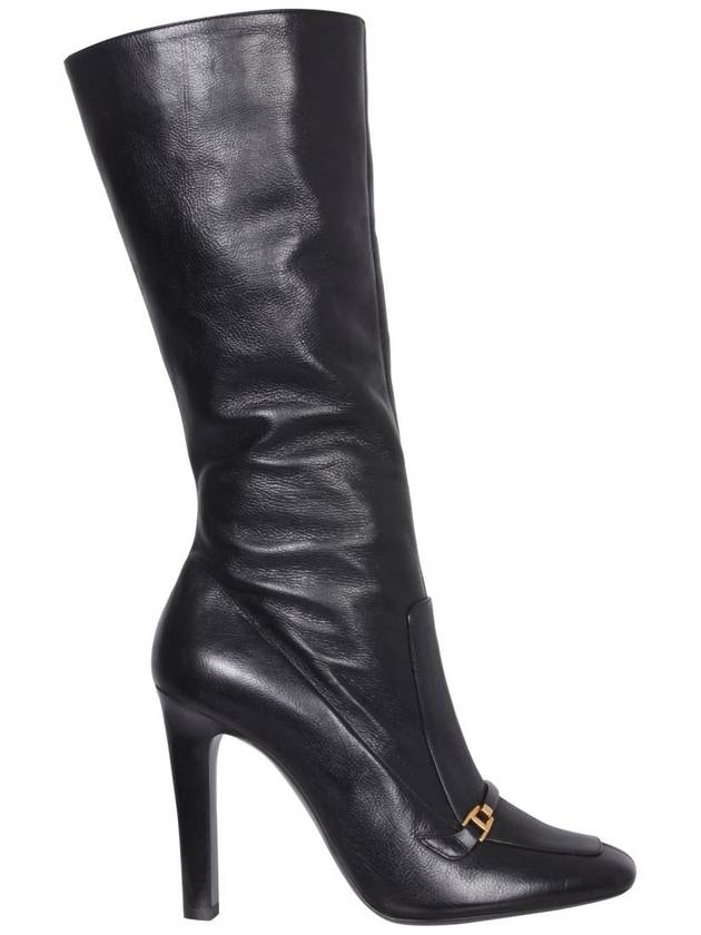 Saint Laurent Women's Camden Heel Long Boots Black