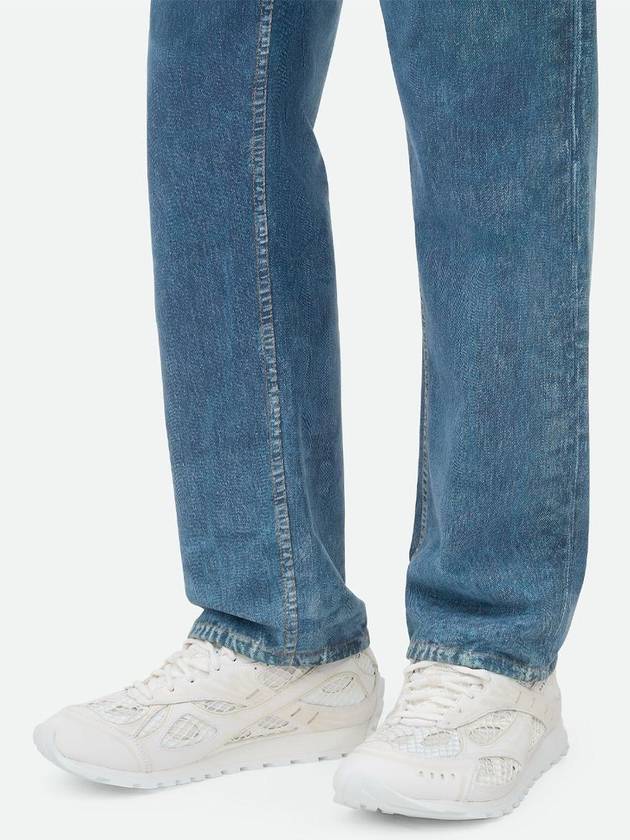 Bottega Veneta Orbit Mesh Low Top Sneakers White