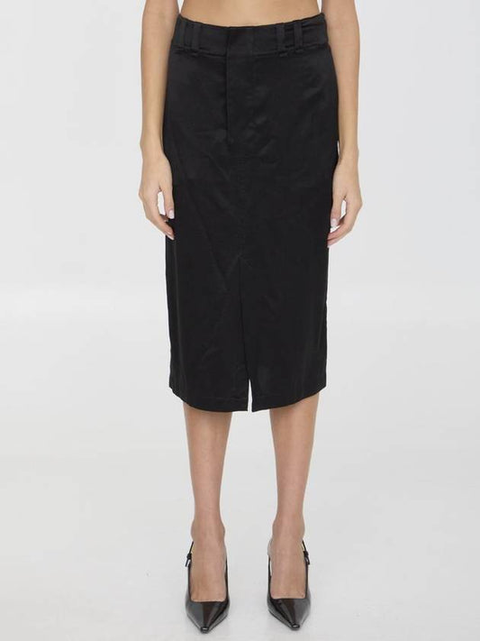 Saint Laurent Silk Skirt
