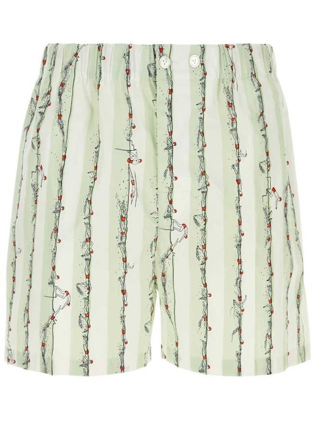 Bottega Veneta Print Cotton Shorts 761327 V3PX04681 B0011010161