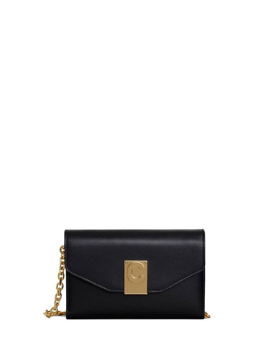 CELINE C Logo Gold Chain IPhone X Phone Case Black