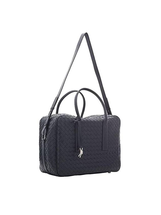 Bottega Veneta Getaway Medium Weekender Leather Tote Bag Black