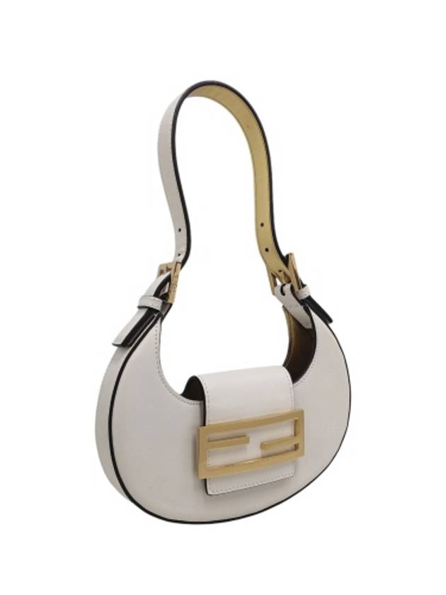 Fendi 8BS065 FF Cookie Mini Ivory Hobo Shoulder Bag