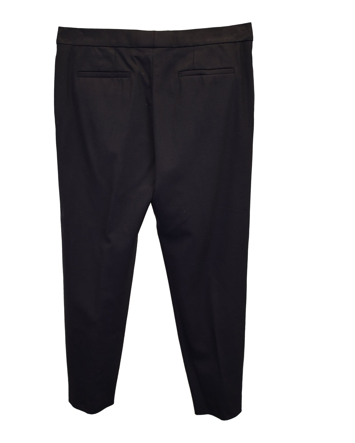 Chloe Straight-Leg Trousers in Black Virgin Wool