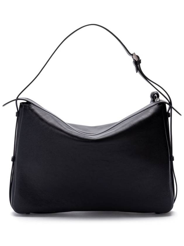 Fendi Simply Large Leather Shoulder Bag Black