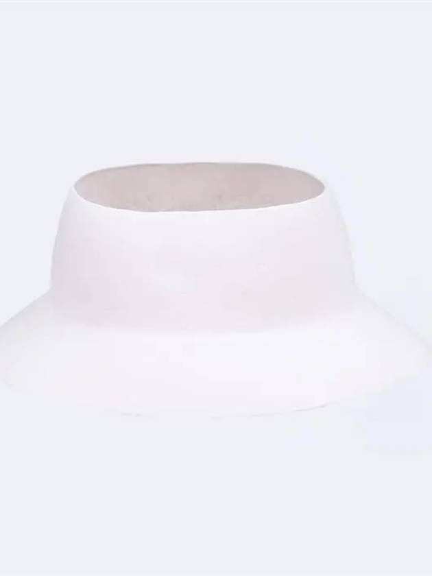 CELINE Cloche Felt Bucket Hat Off White