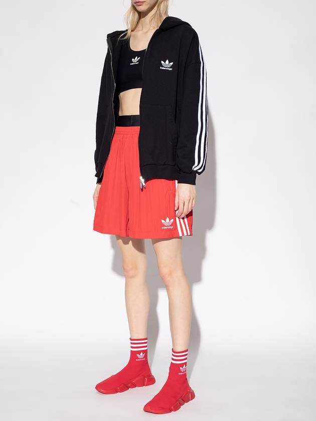 Balenciaga Speed Stretch Knit High Top Sneakers Red