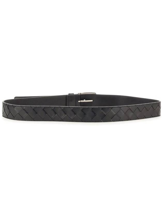 Bottega Veneta Intrecciato Belt Black