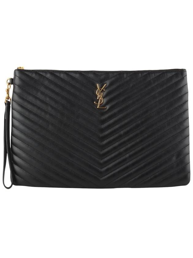 Saint Laurent 440222 Monogram Matelasse Document Holder Clutch Bag Large 33997