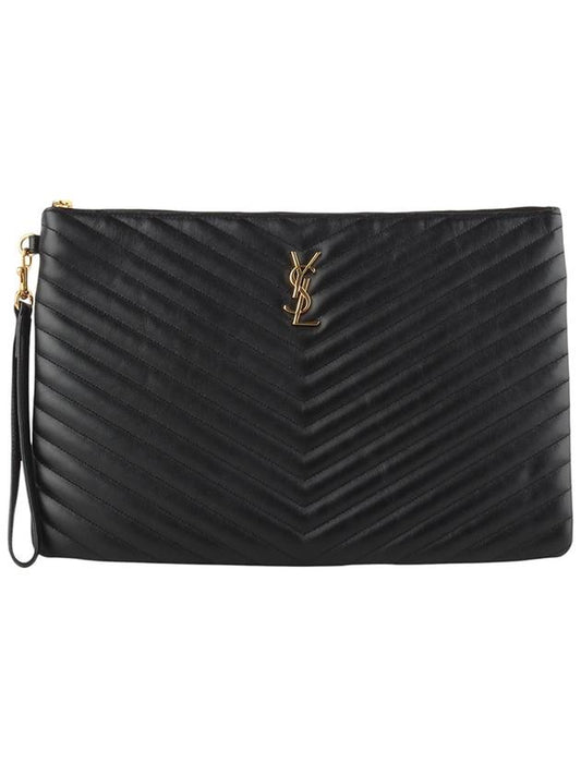 Saint Laurent 440222 Monogram Matelasse Document Holder Clutch Bag Large 33997