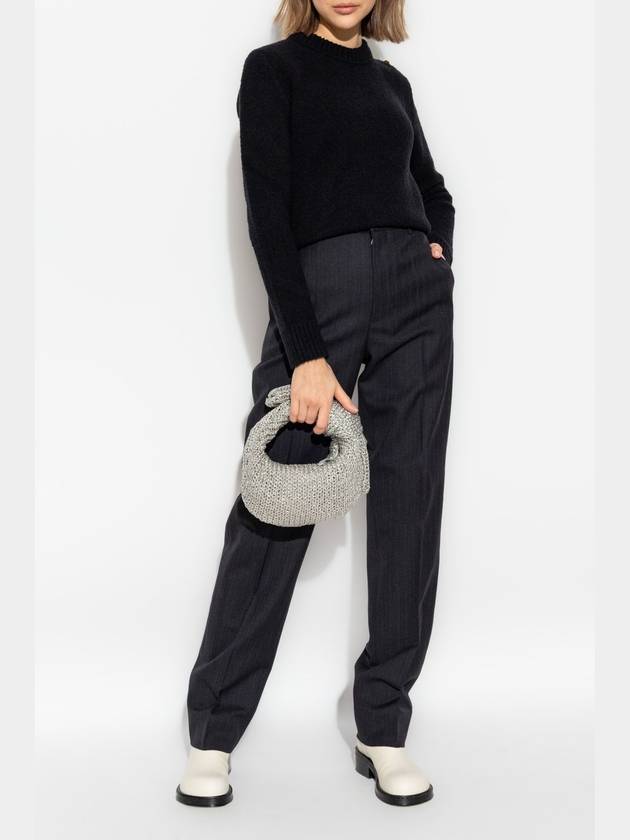 Bottega Veneta Bottega Veneta Wool Trousers, Women's, Grey
