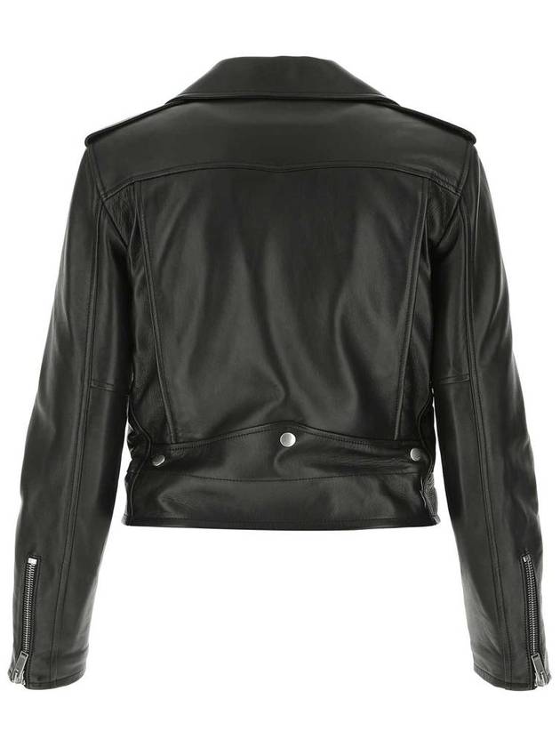 Saint Laurent Classic Lambskin Biker Jacket Black