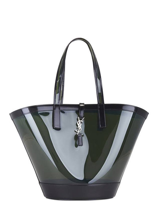 Saint Laurent Medium Panier Tote Bag Green