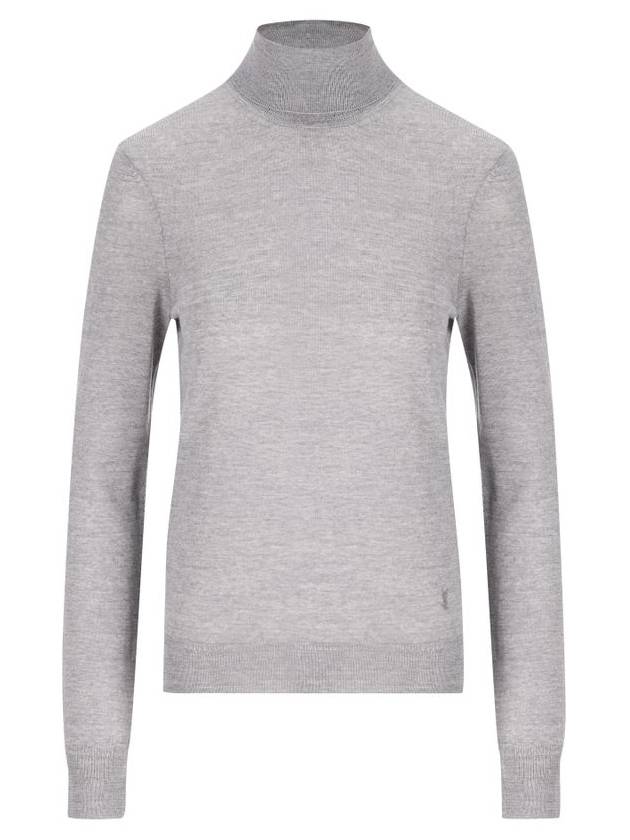 Saint Laurent Cassandre Wool Turtle Neck Grey