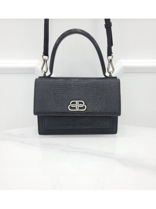 Balenciaga BB logo sharp top handle shoulder bag