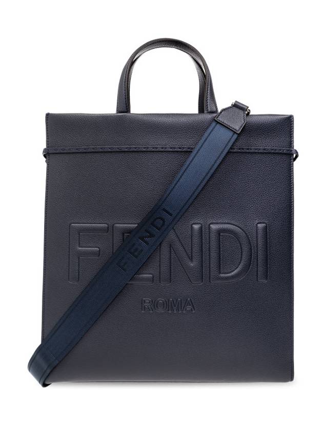 Fendi Go To Shopper Medium Tote Back Navy