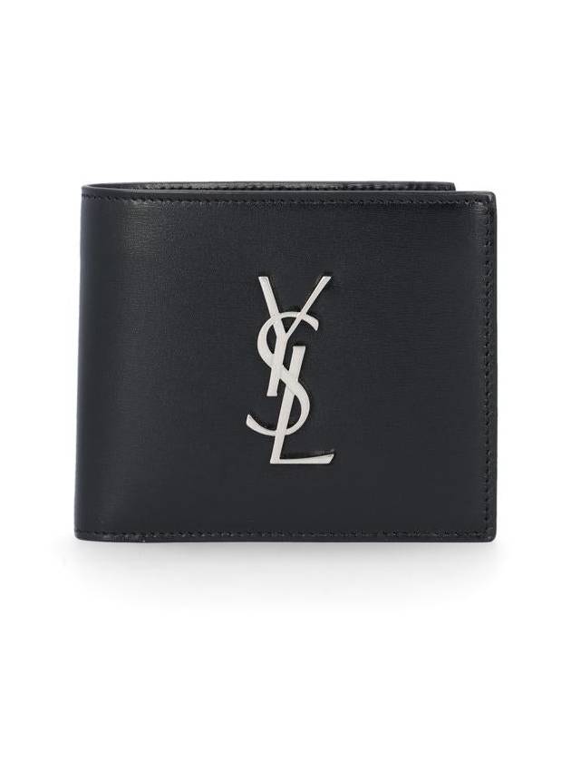 Saint Laurent East/West Wallet In Smooth Leather Black