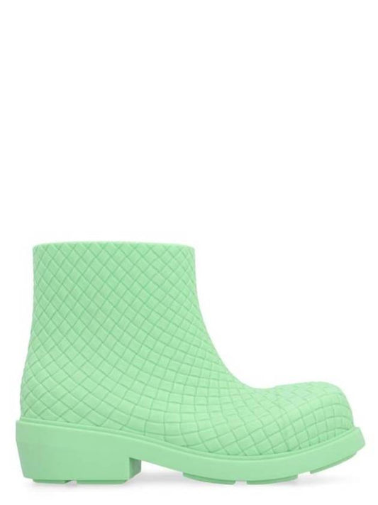 Bottega Veneta Fireman Rubber Rain Boots Green