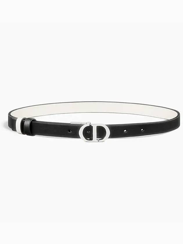 30 Montaigne Reversible Leather Belt Black Dior